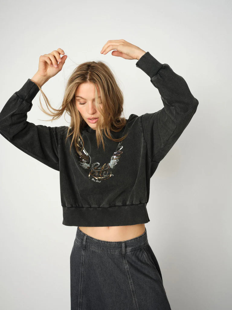 Mos Mosh | Cosette Deco Sweatshirt | 819 Phantom