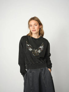 Mos Mosh | Cosette Deco Sweatshirt | 819 Phantom