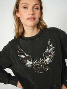 Mos Mosh | Cosette Deco Sweatshirt | 819 Phantom