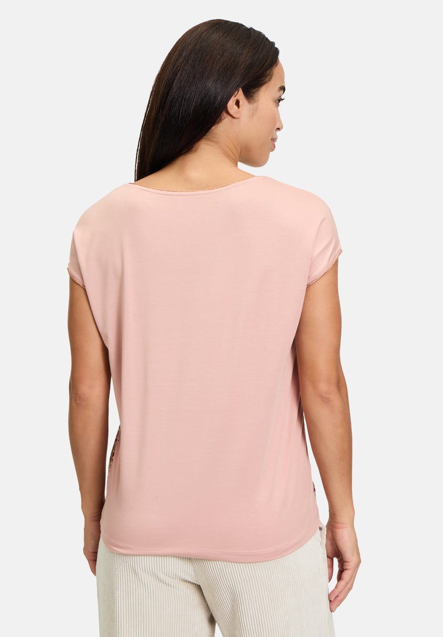 Cartoon | Blusenshirt mit Print  | 1843 Cream/Pink