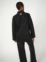 Load image into Gallery viewer, Mos Mosh | Emme Studs Jeans-Hemdbluse | 869 Dark Grey
