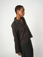 Load image into Gallery viewer, Mos Mosh | Ayen Check Hemdbluse | 819 Phantom
