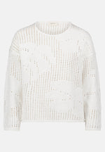 Lade das Bild in den Galerie-Viewer, Cartoon | Strickpullover mit Rundhalsausschnitt | 1014 Offwhite
