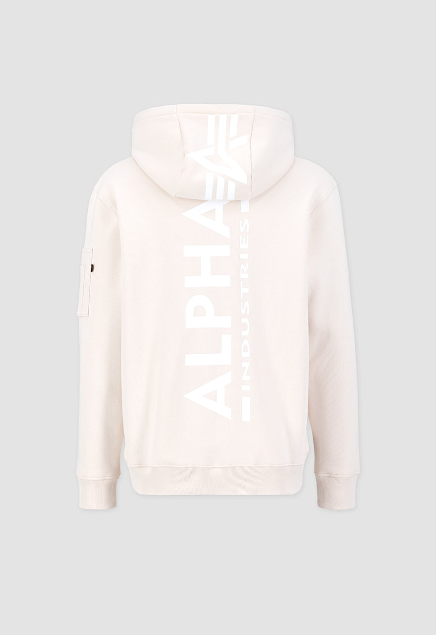 Alpha Industries | Back Print Hoody | 625 stream wht