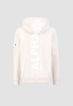 Lade das Bild in den Galerie-Viewer, Alpha Industries | Back Print Hoody  | 625 stream wht
