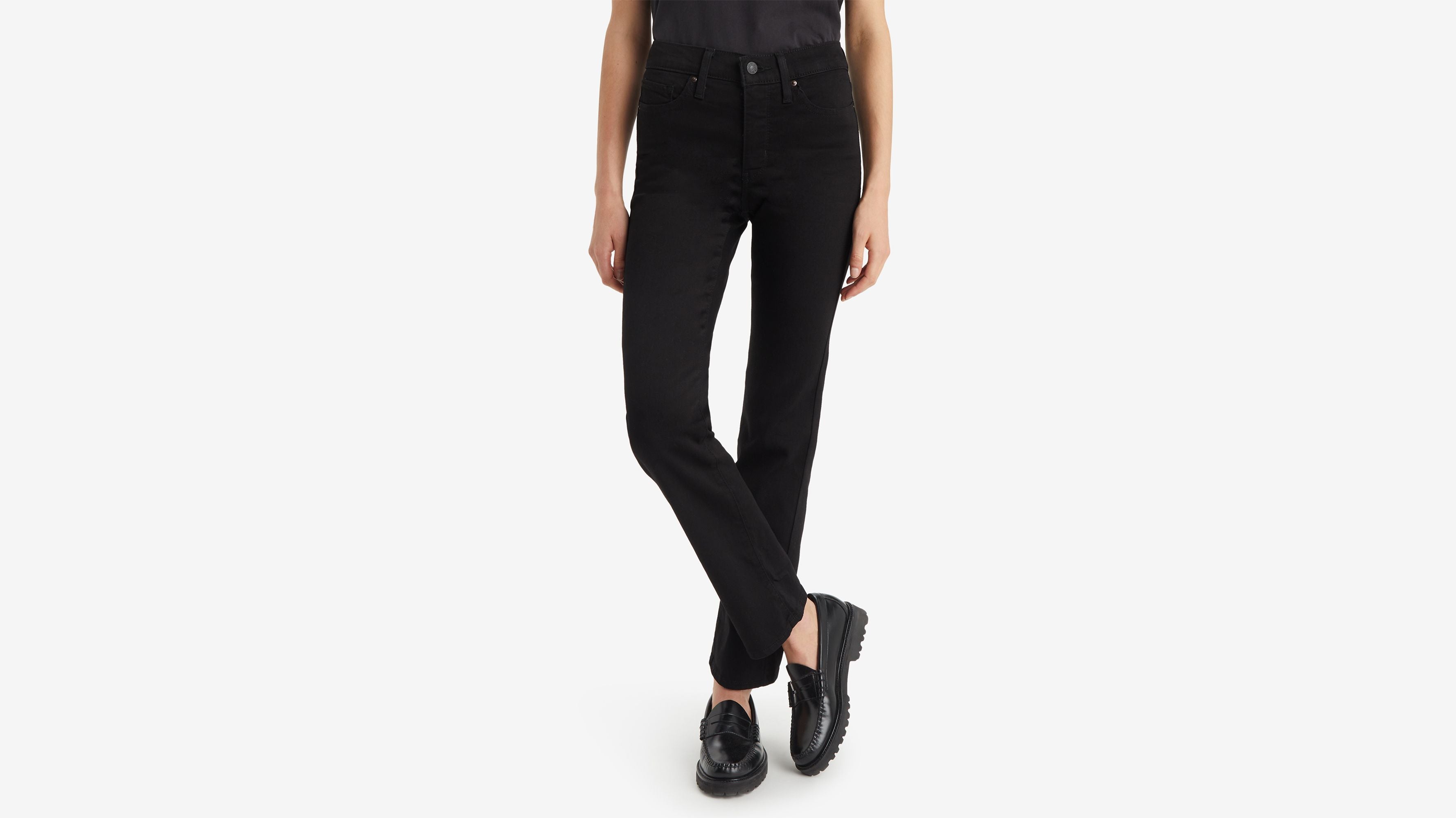 Levis | 314™ Shaping Straight Jeans | Black and black