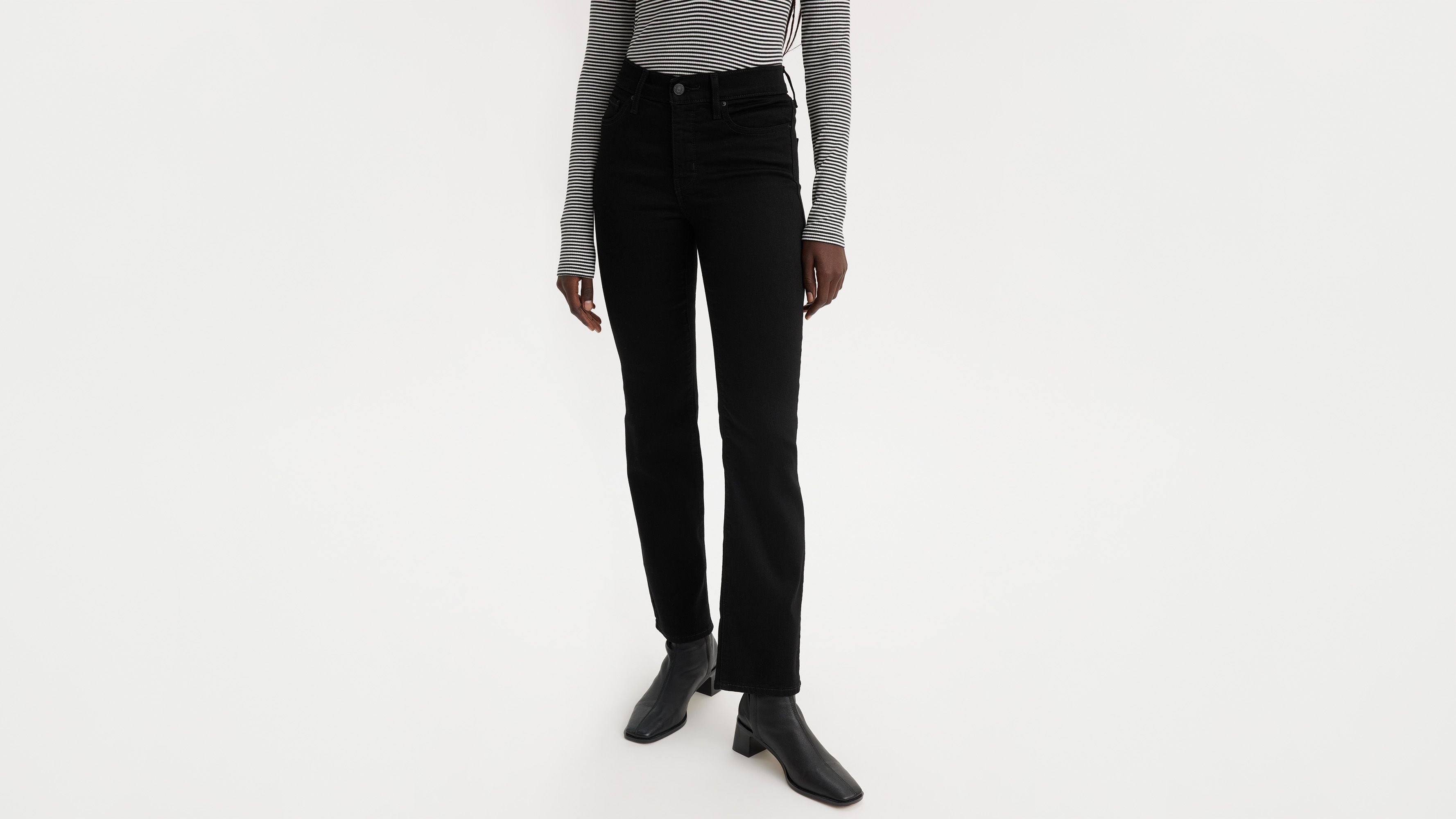 Levis | 314™ Shaping Straight Jeans | Black and black