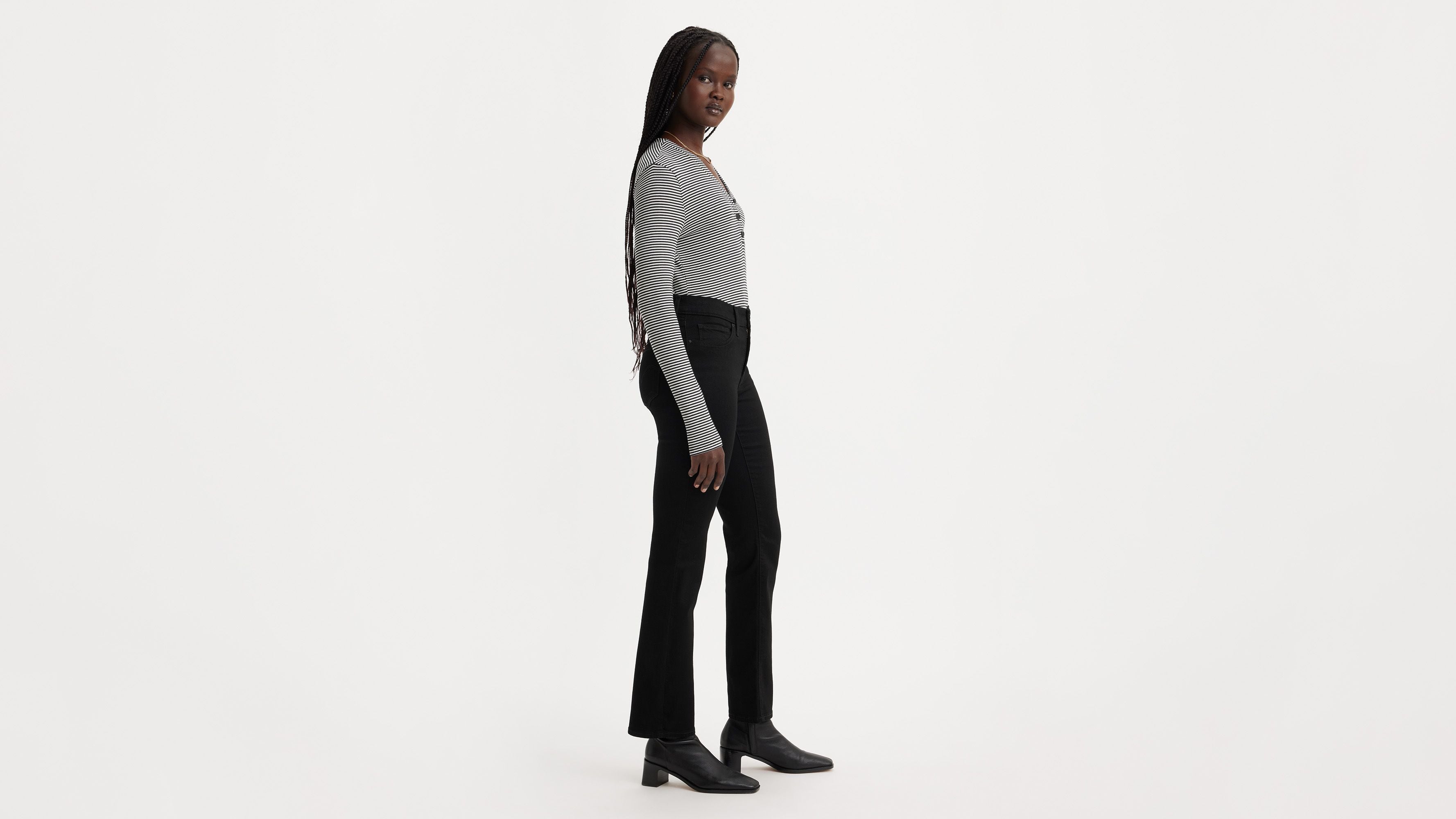 Levis | 314™ Shaping Straight Jeans | Black and black