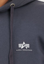 Lade das Bild in den Galerie-Viewer, Alpha Industries | Basic Hoody Small Logo  | 136 greyblack
