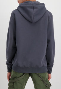 Alpha Industries | Basic Hoody Small Logo | 136 greyblack