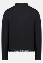 Lade das Bild in den Galerie-Viewer, Cartoon | Casual-Strickjacke mit Fransen | 9045 Black
