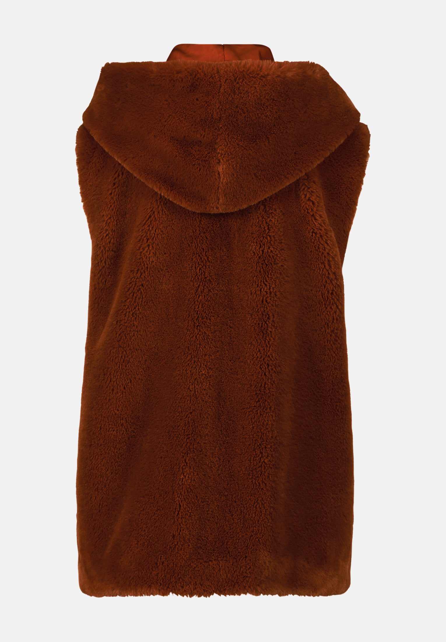 Cartoon | Fur ​​Vest with Hood | 7210 Brown Patina