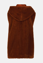 Load image into Gallery viewer, Cartoon | Fur ​​Vest with Hood | 7210 Brown Patina
