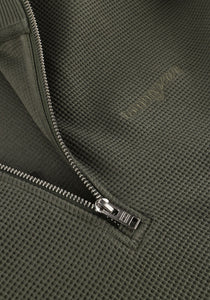 Tommy Jeans | Relaxed Fit Pullover mit Waffelstrick | MRH Green