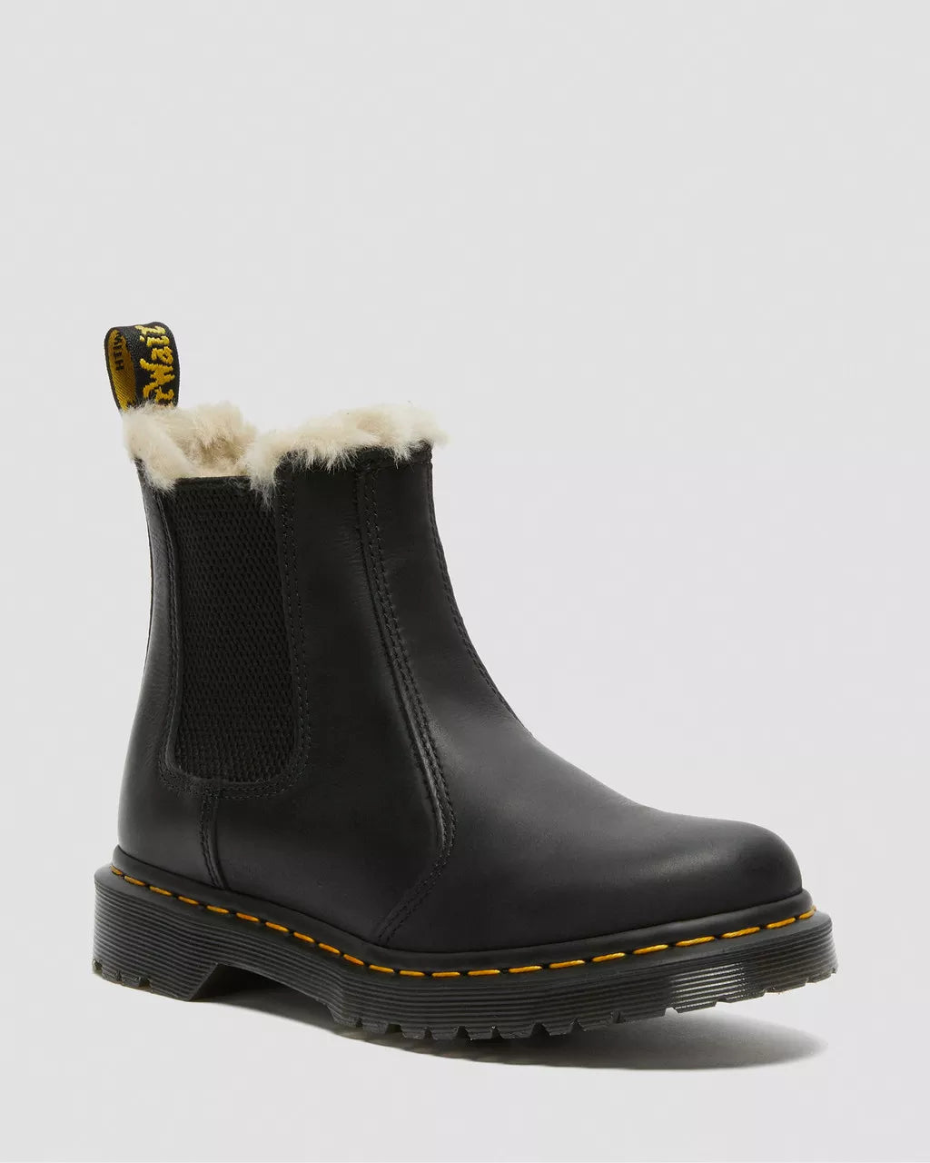 Dr. Martens |  Leonore Chelsea Boots Mit Kunstpelzfutter | black