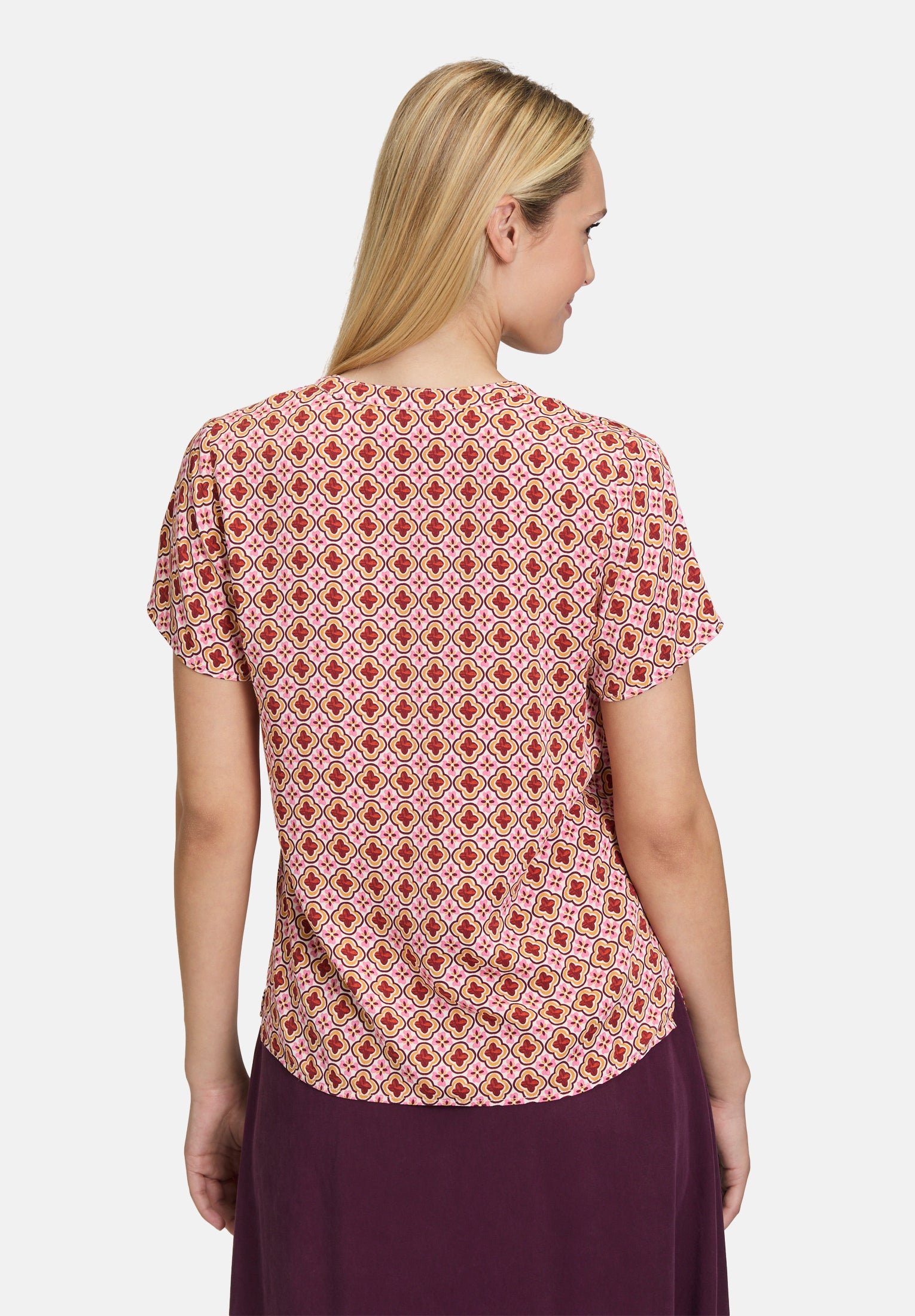 Cartoon | Blusenshirt mit Rüschen | 1845 Cream/Rosé
