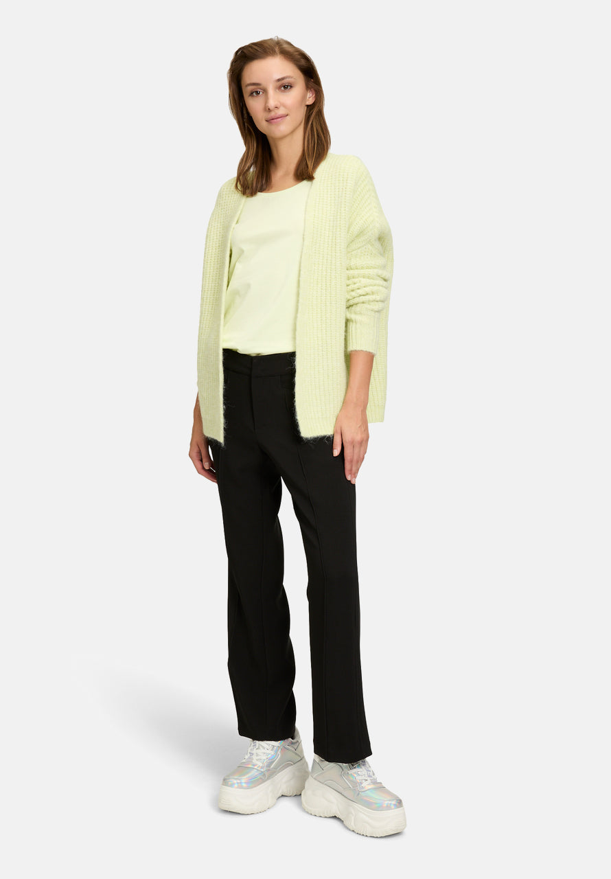 Cartoon | Strick-Cardigan mit Rippbündchen  | 2709 Bright Yellow Melange