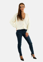 Lade das Bild in den Galerie-Viewer, Guess | Flauschiger Gardigan | G1O6 DOVE WHT
