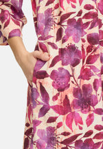 Lade das Bild in den Galerie-Viewer, Cartoon | Sommerkleid mit Muster | 1838 Cream/Dark Pink
