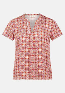 Cartoon | Blusenshirt mit Rüschen | 1845 Cream/Rosé