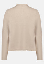 Lade das Bild in den Galerie-Viewer, Cartoon | Casual-Strickjacke mit Fransen | 7706 Beige Melange
