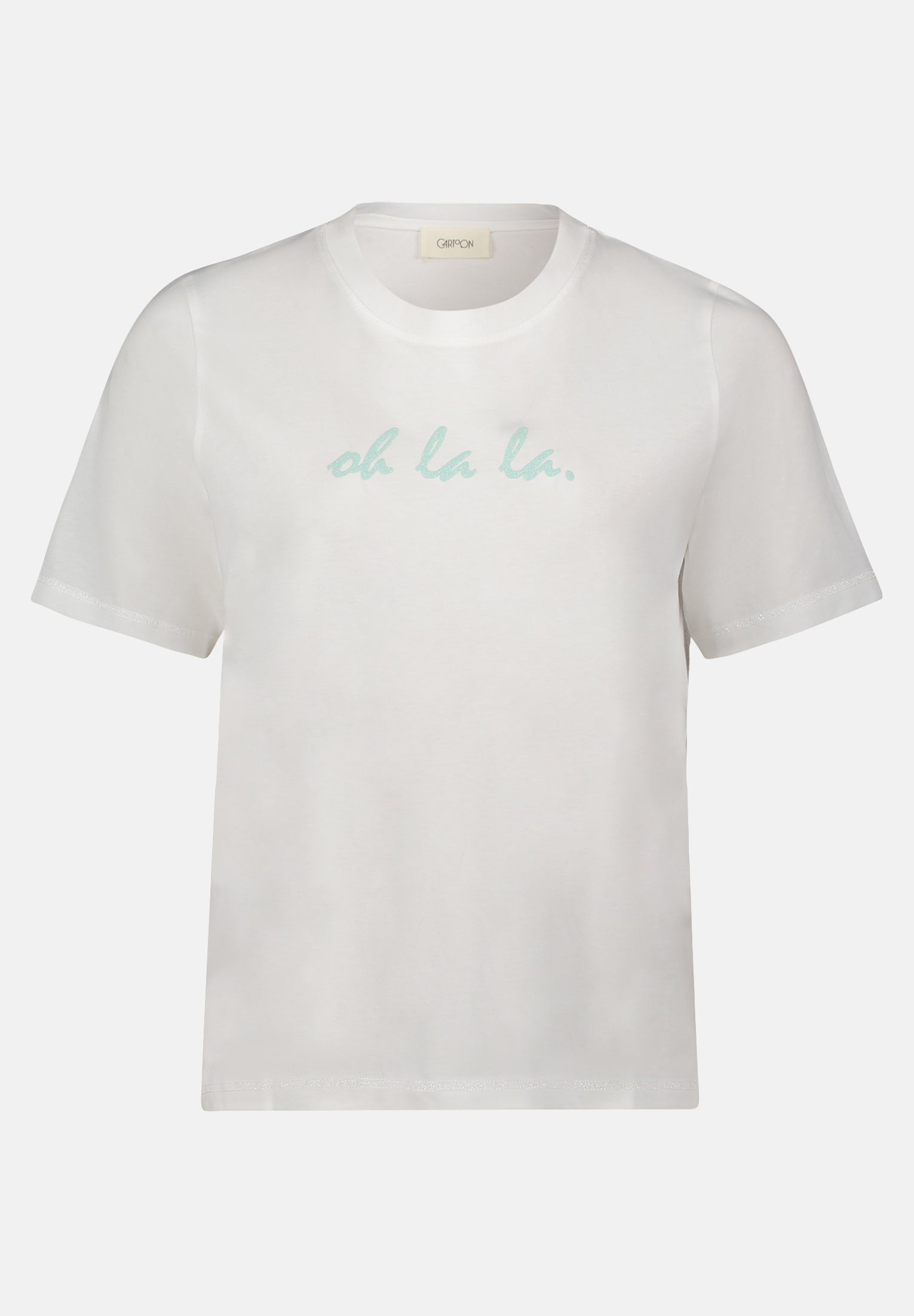 Cartoon |  Printshirt mit Rundhalsausschnitt  | 1951 Patch Cream/Green