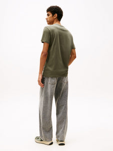 Tommy Jeans | Rundhals-T-Shirt aus Jersey mit Logo | MRH Green