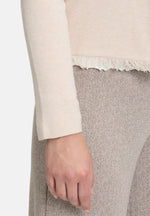 Lade das Bild in den Galerie-Viewer, Cartoon | Casual-Strickjacke mit Fransen | 7706 Beige Melange
