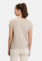 Lade das Bild in den Galerie-Viewer, Cartoon | Casual-Shirt mit Rundhalsausschnitt | 1896 Nature/Silver
