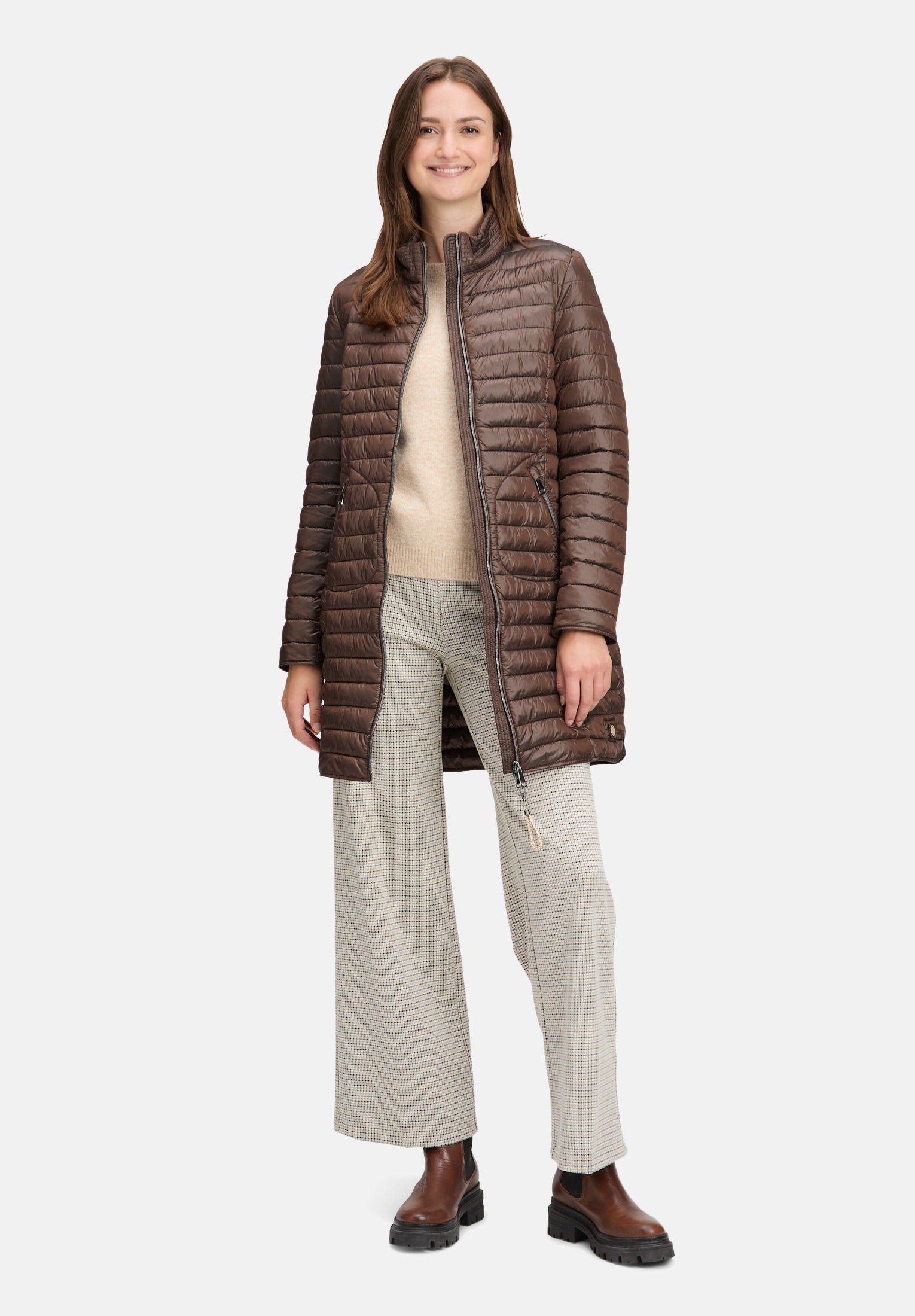 Cartoon | Steppjacke mit Reißverschlusstaschen | 7348 Potting Soil