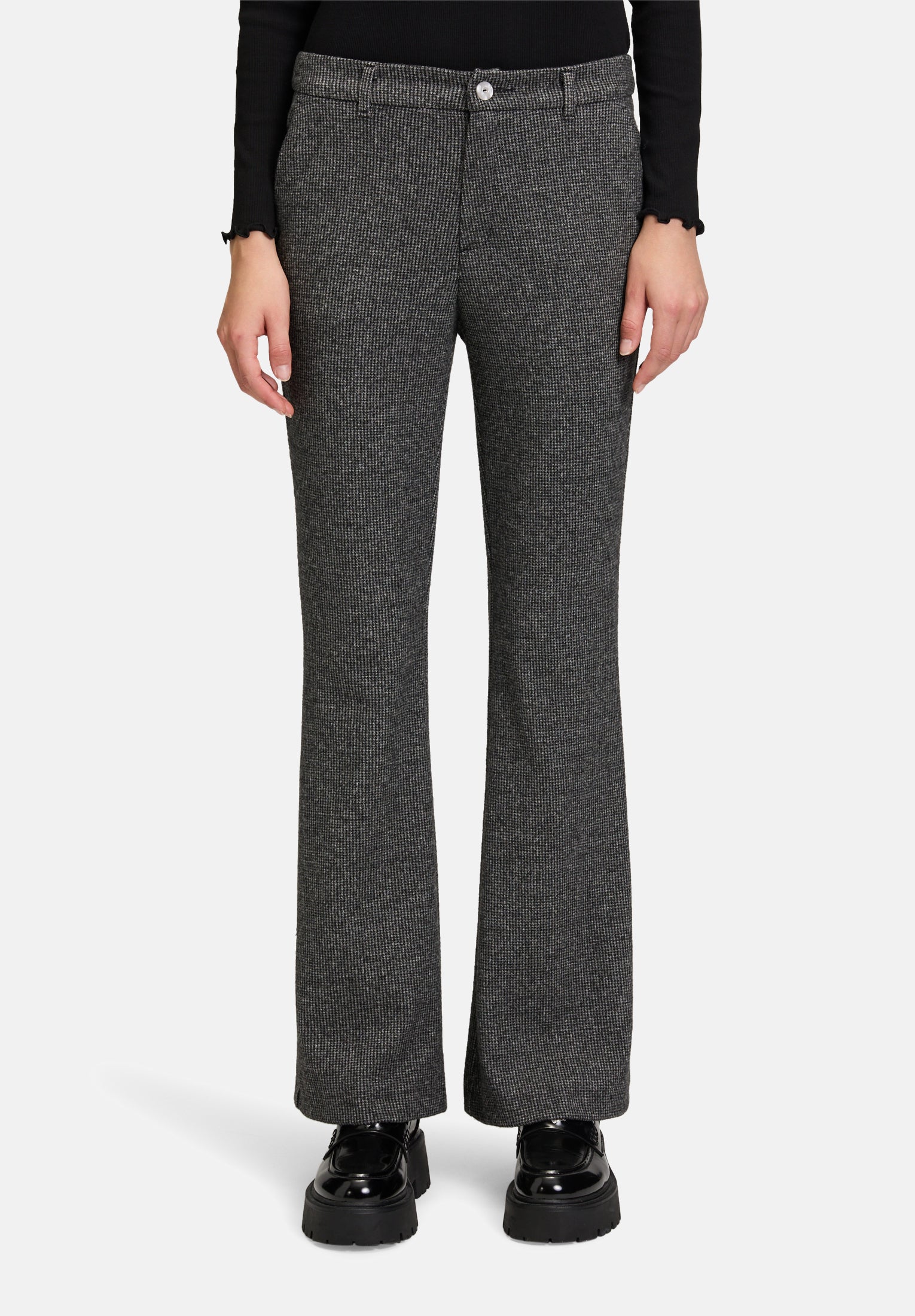 Cartoon | Stoffhose mit Bügelfalte | 9893 Black/Grey