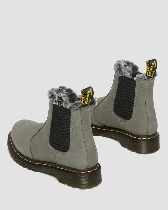 Dr. Martens | 2976 Leonore Chelsea Boots Mit Kunstpelzfutter | grey