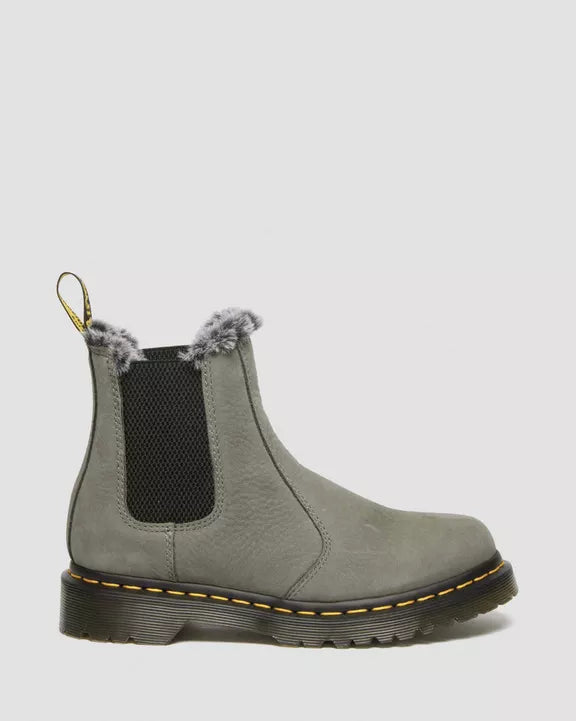 Dr. Martens | 2976 Leonore Chelsea Boots Mit Kunstpelzfutter | grey