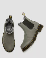 Lade das Bild in den Galerie-Viewer, Dr. Martens | 2976 Leonore Chelsea Boots Mit Kunstpelzfutter | grey
