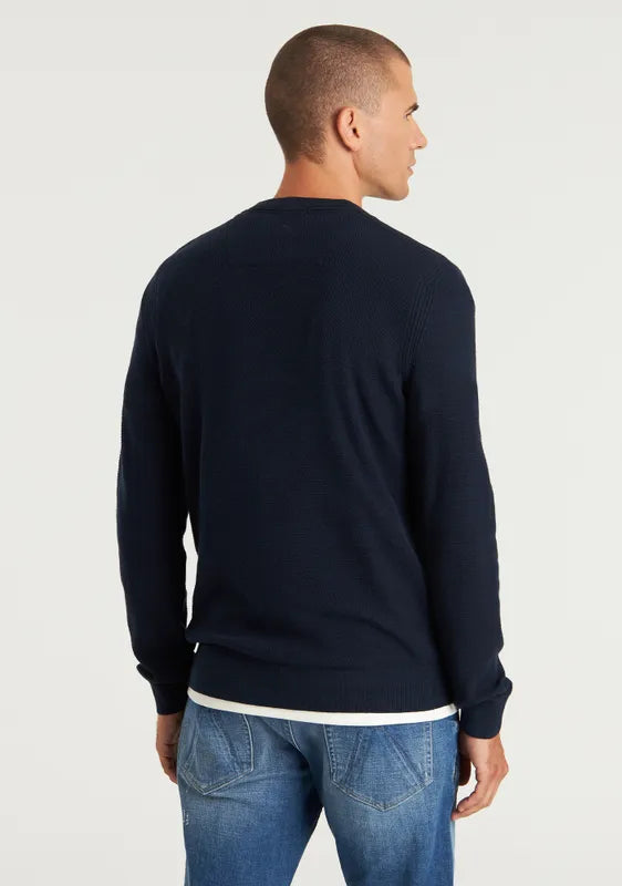 CHASIN | Basal Mixed Pullover | E63 DK.BLUE