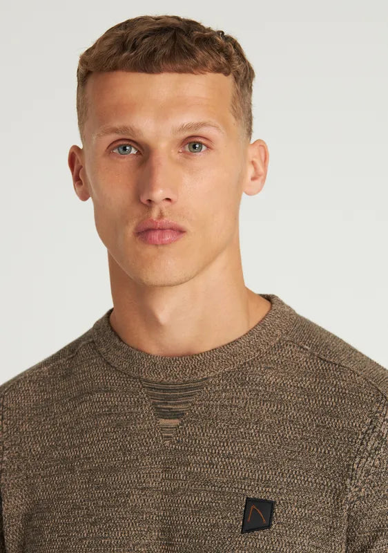 CHASIN | Basal Mixed Pullover | E75 TAUPE