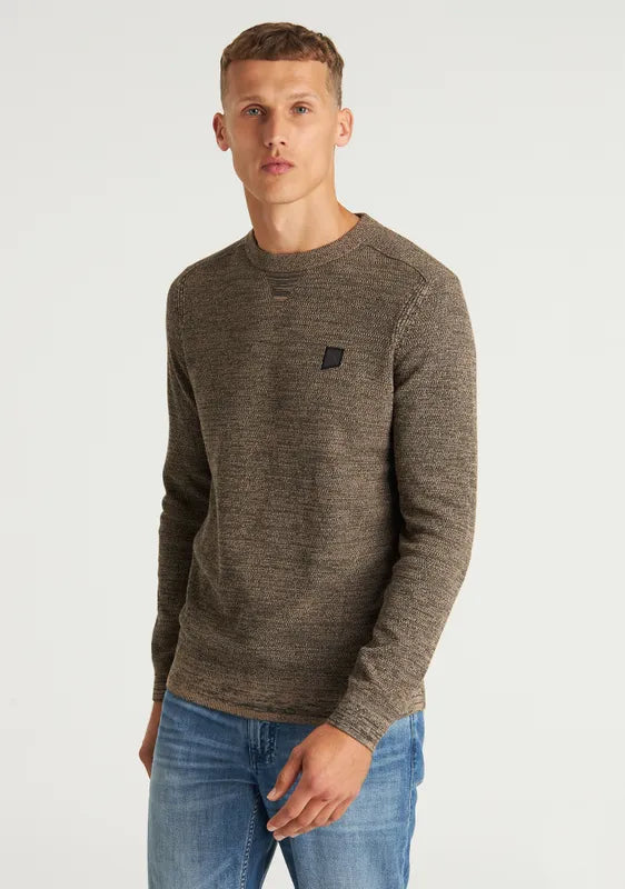 CHASIN | Basal Mixed Pullover | E75 TAUPE