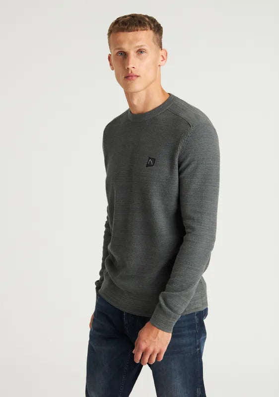 CHASIN | Basal Mixed Pullover | E83 DK.GREY