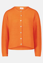 Load image into Gallery viewer, Cartoon | Knitted cardigan with round neck | 4775 Neon Orange
