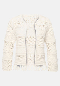 Cartoon | Casual-Strickjacke mit Rundhalsausschnitt  | 9074 Pumice Stone