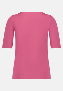 Cartoon | Basic Shirt mit Rundhalsausschnitt | 4506 Dry Rose