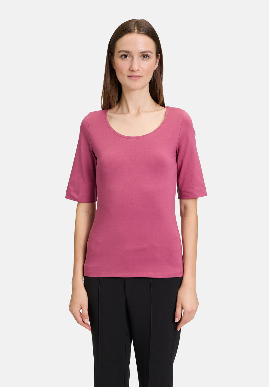 Cartoon | Basic Shirt mit Rundhalsausschnitt | 4506 Dry Rose