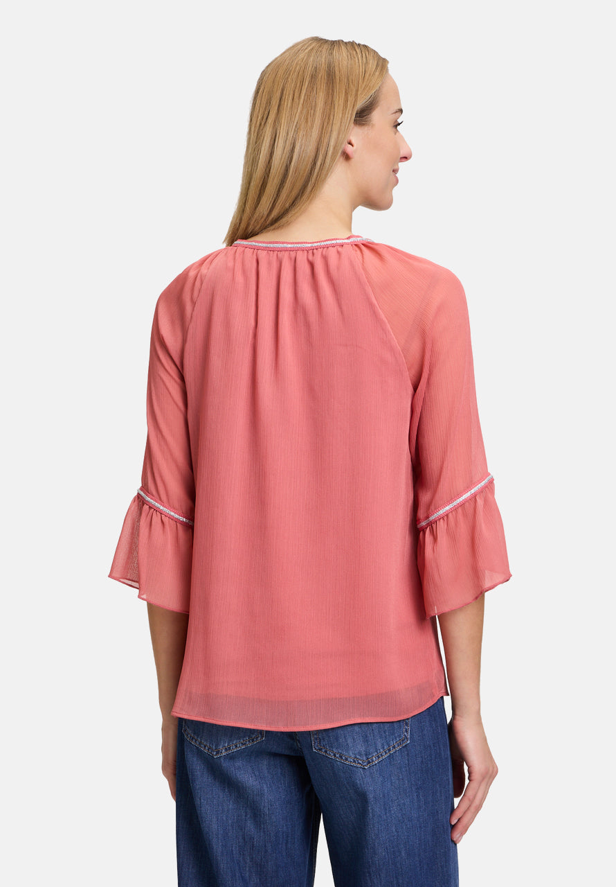 Cartoon | Casual-Bluse mit Flügelärmeln | 4414 Dusty Cedar