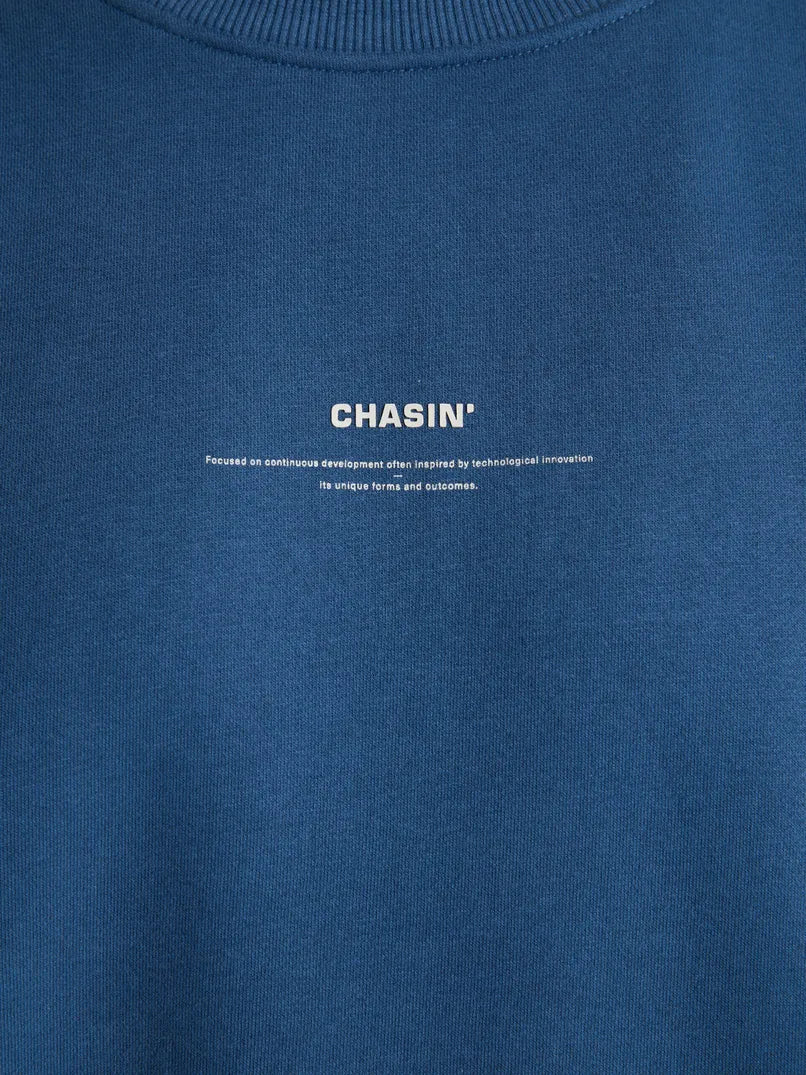 CHASIN | Regent Round Loose fit Sweatshirt | E62 M.BLUE