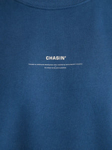 CHASIN | Regent Round Loose fit Sweatshirt | E62 M.BLUE