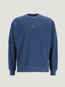 CHASIN | Regent Round Loose fit Sweatshirt | E62 M.BLUE