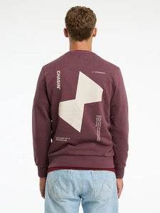 CHASIN | Toby Wave Sweatshirt | E41 BURGUNDY