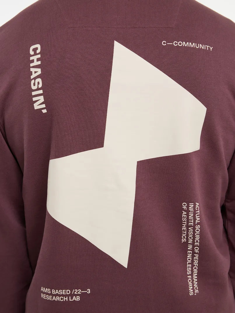 CHASIN | Toby Wave Sweatshirt | E41 BURGUNDY