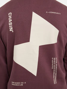 CHASIN | Toby Wave Sweatshirt | E41 BURGUNDY