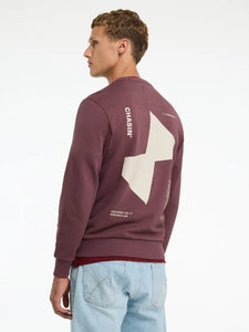 CHASIN | Toby Wave Sweatshirt | E41 BURGUNDY